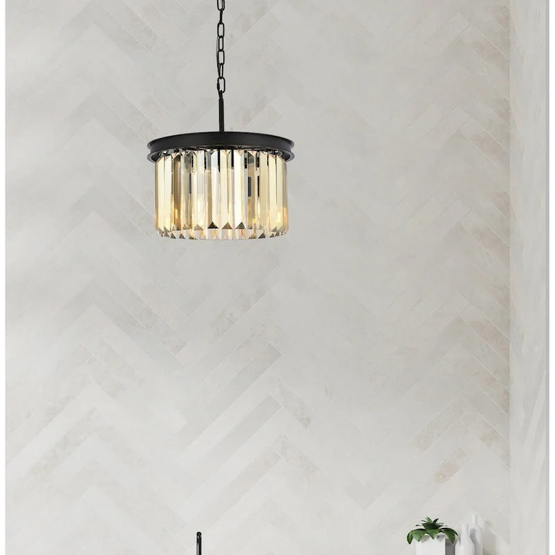 Royce Edge 3-Light Matte Black Pendant