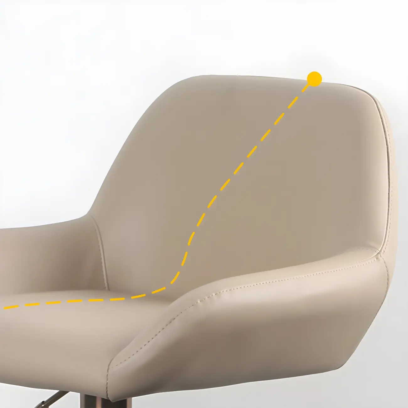 Glossy Metal Bucket Swivel Adjustable Bar Stools