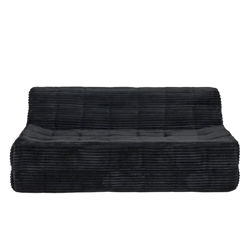 75 Foam 3-Seat Sofa with No Assembly, Space-Saving Design, and Easy Setup