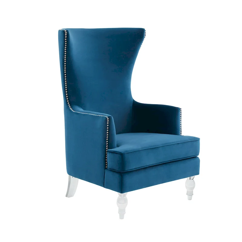 SAFAVIEH Couture Cath Modern Wingback Chair - 29Wx32Dx45H