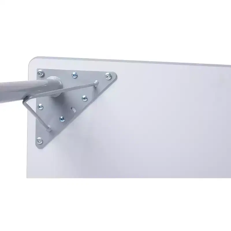 Bintiva Activity Table & Chair Set  24x48 Gray Sprayed Edge Table with Adjustable Legs and 4 Blue 12 ZUUL Classroom Chairs