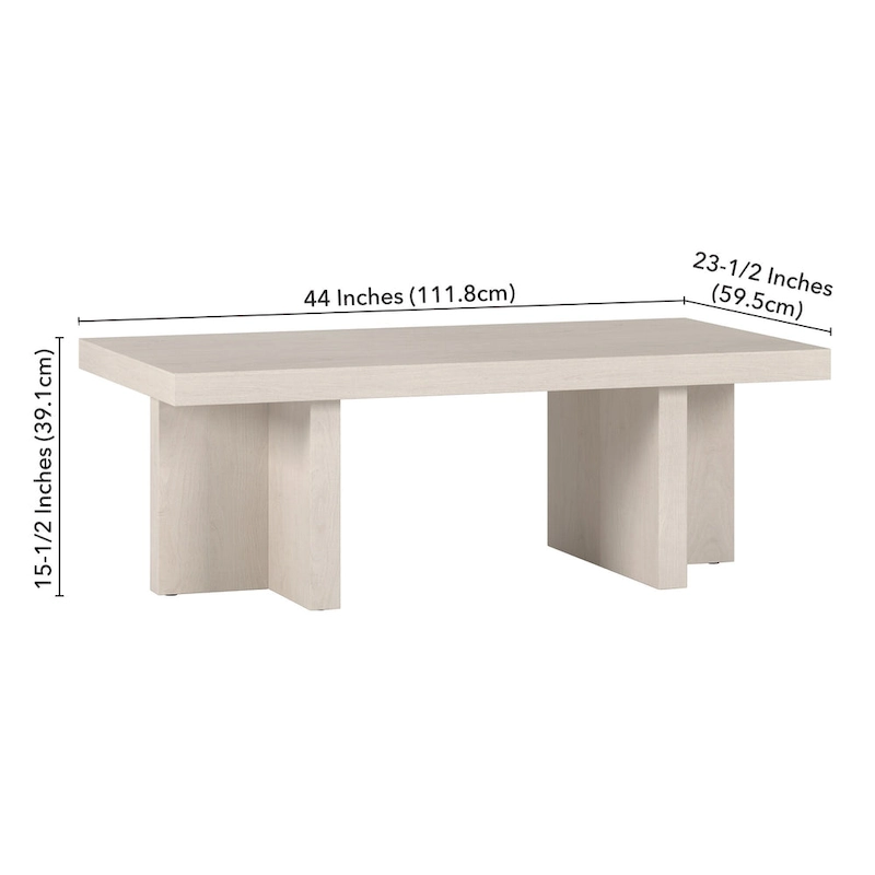 Dimitra 44 Wide Rectangular Coffee Table - 44 Wide