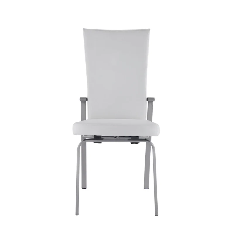 Elektra Matte White 5-Piece Dining Set