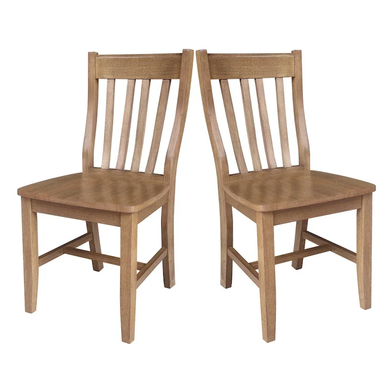 Quince Solid Wood Schoolhouse Chairs, Set of 2