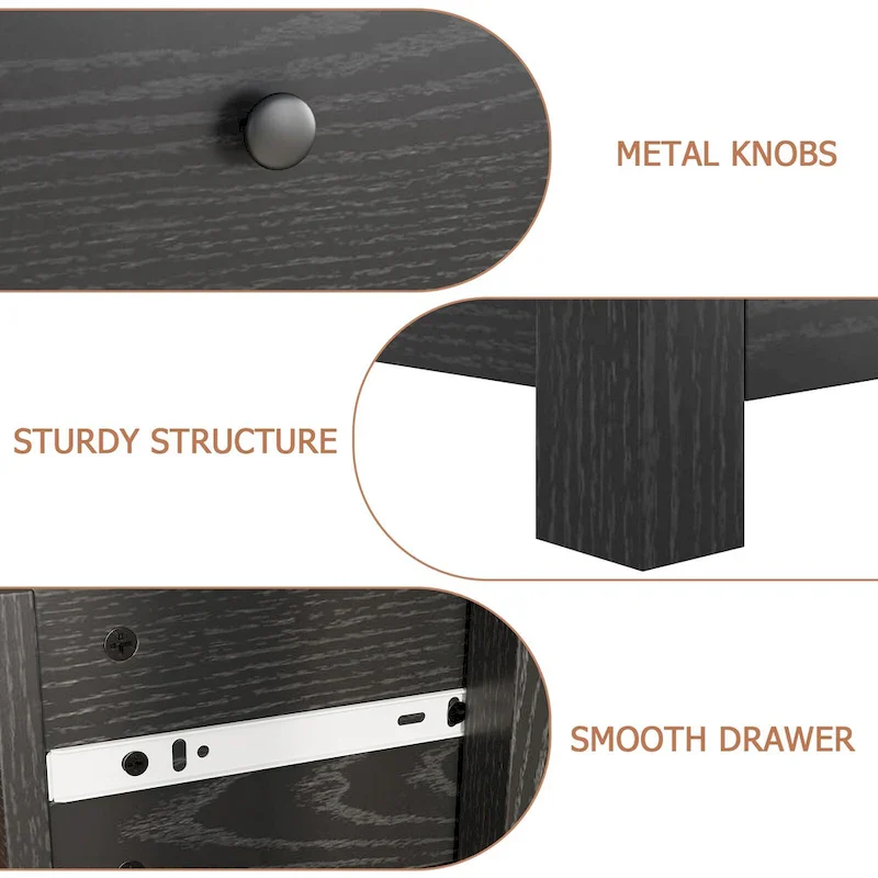 5 Drawer Dresser For Bedroom With Modern Style