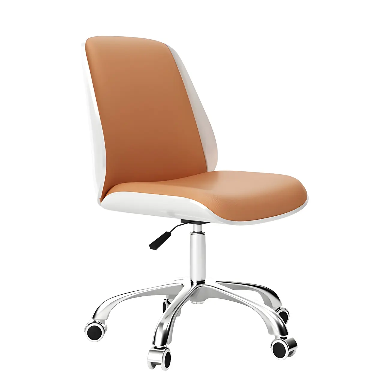 Modern Leather Upholstered Swivel Office Chair