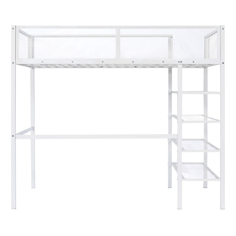 White Modern Style Multi-functional Loft Bed