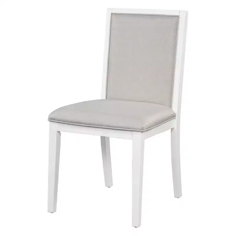 Merax Farmhouse Style Kitchen Table with Removable Leaf & Upholstered Chairs
