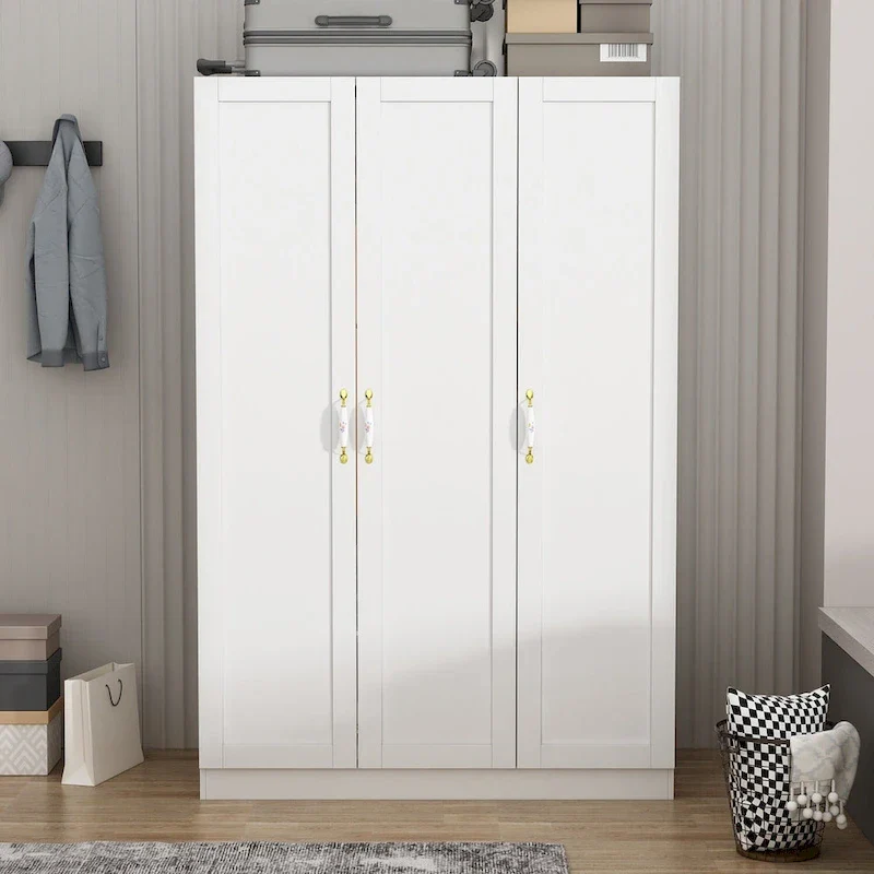 47.2W Contemporary Modern Freestanding Wardrobe Armoire Closet