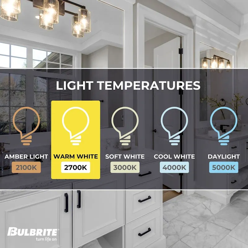 Bulbrite Pack of (8) 7 Watt Dimmable Clear Filament A19 Medium (E26) LED Bulb