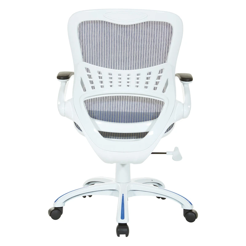Riley Office Chair with White Mesh Seat and Back