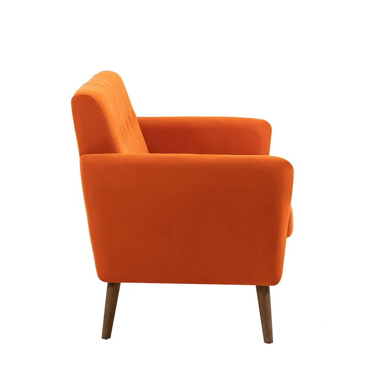 Two-Seater Sofa (Small), Fabric, Rubberwood