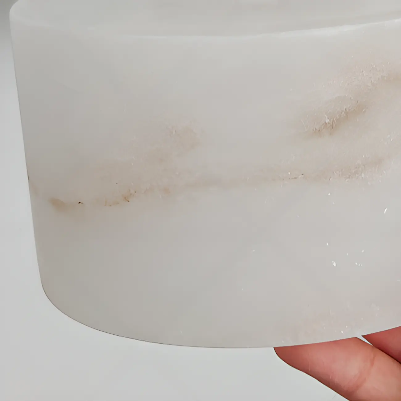 Modern Cylinder White Stone Hanging Pendant Light