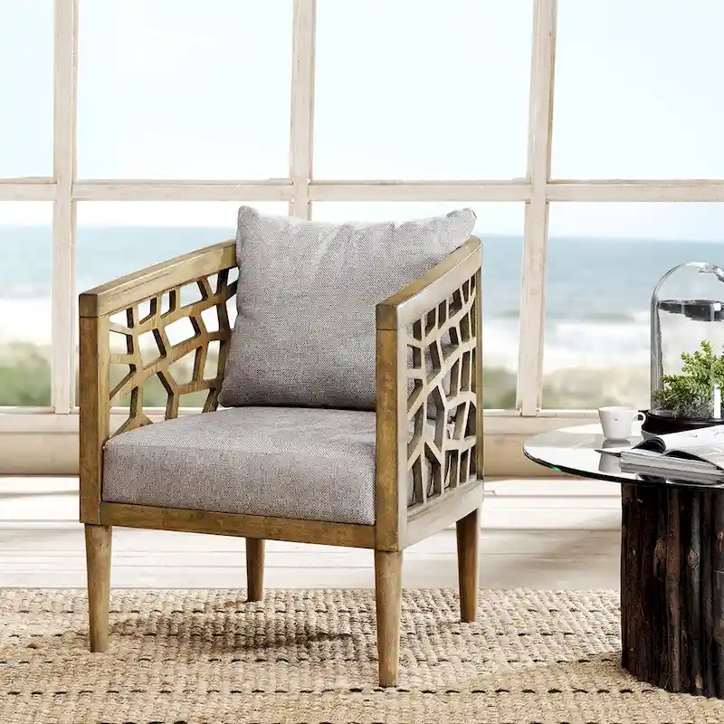 INK+IVY Crackle Accent Chair