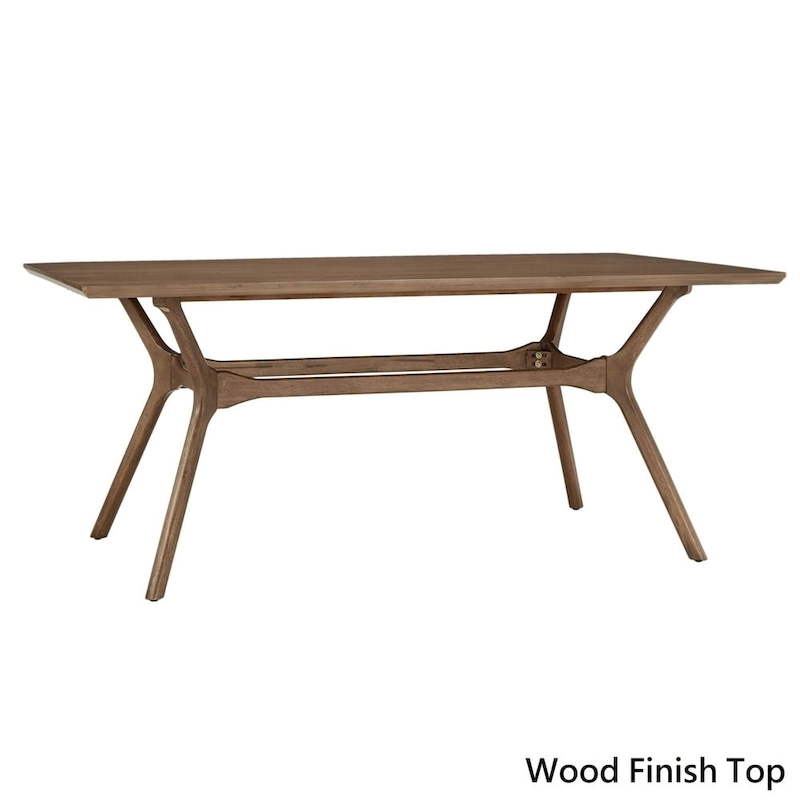 Nadine Mid-Century Dark Walnut Finish Rectangular Dining Table by iNSPIRE Q Modern