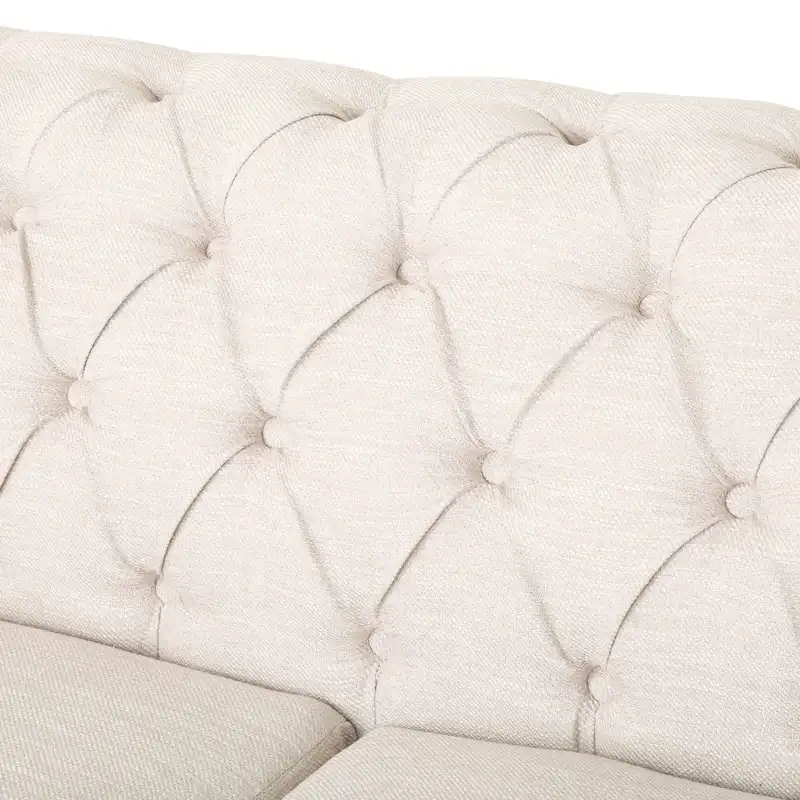 Castalia Nailhead Trim Chesterfield Sofa by Christopher Knight Home - 78.75 L x 33.50 W x 28.00 H