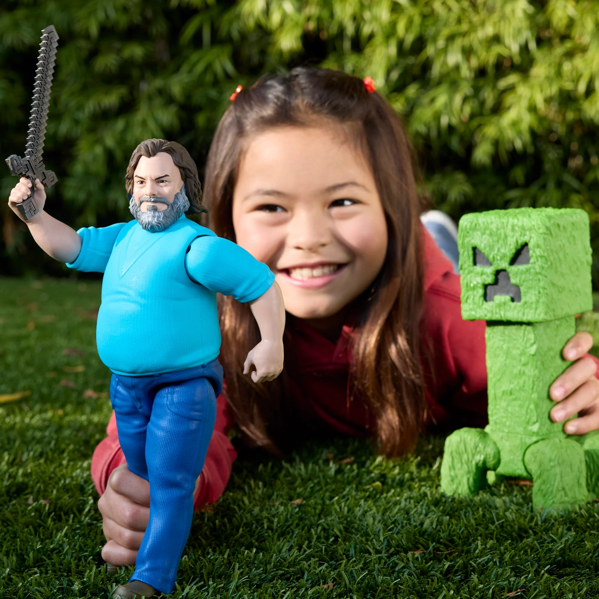 Minecraft-Figurine Articulée Steve-Taille de 30 Cm et Inspirée du Film