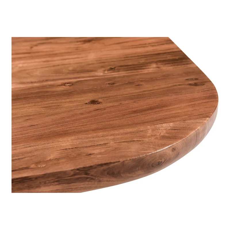 Aurelle Home Rustic Solid Acacia Wood Coffee Table