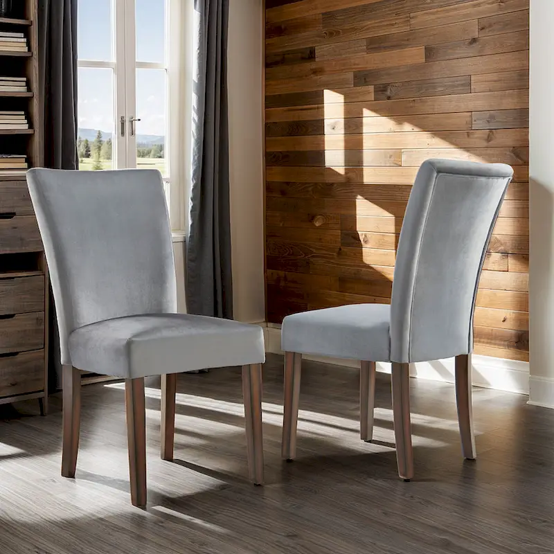 Upholstered Parson Dining Chairs (Set of 2)