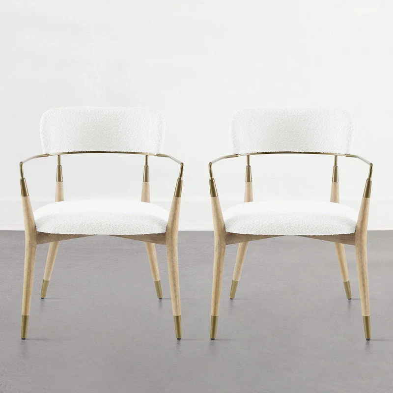 Art Leon Mid-century Solid Wood Accent Dining Chair (Set of 2)