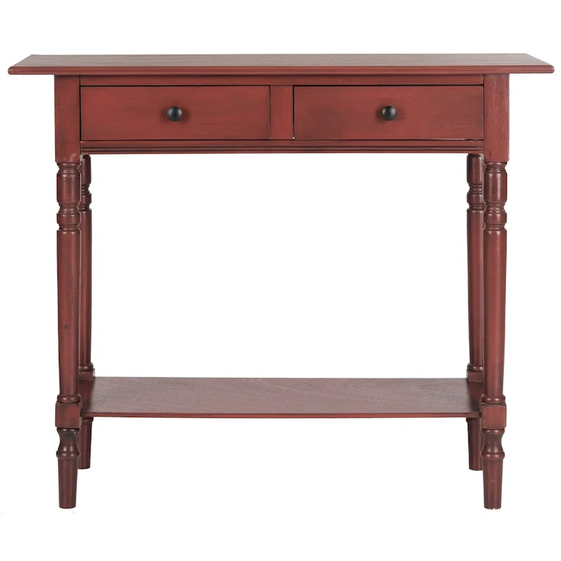 SAFAVIEH Arvilla Grey 2-Drawer Console Table - 37.8 x 13 x 31.9 - 38Wx13Dx32H