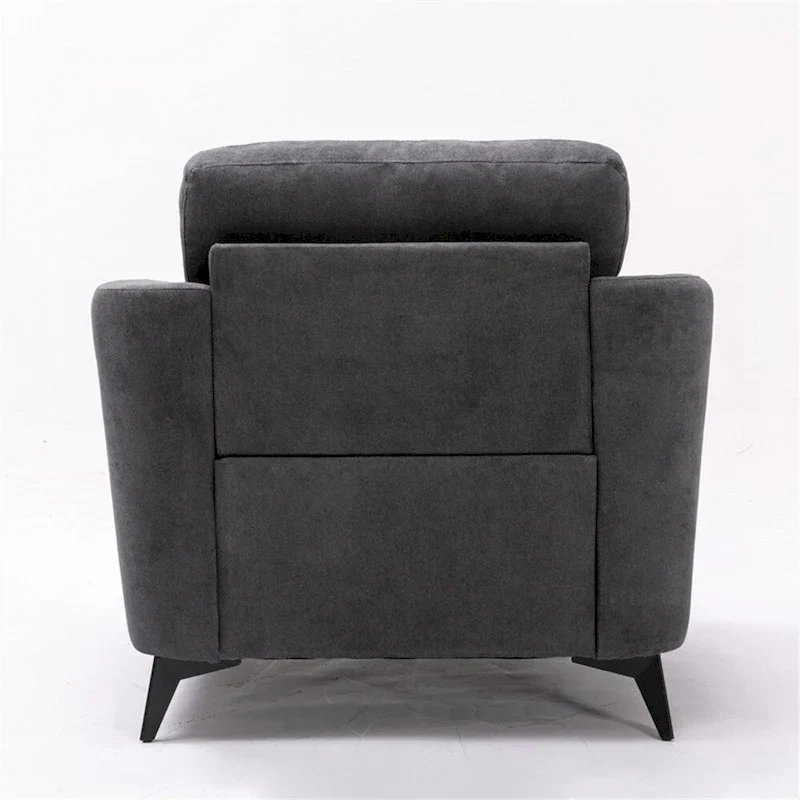 3-Piece Velvet Fabric Living Room Set - Sofa, Loveseat, and Chair with Tufted Cushions