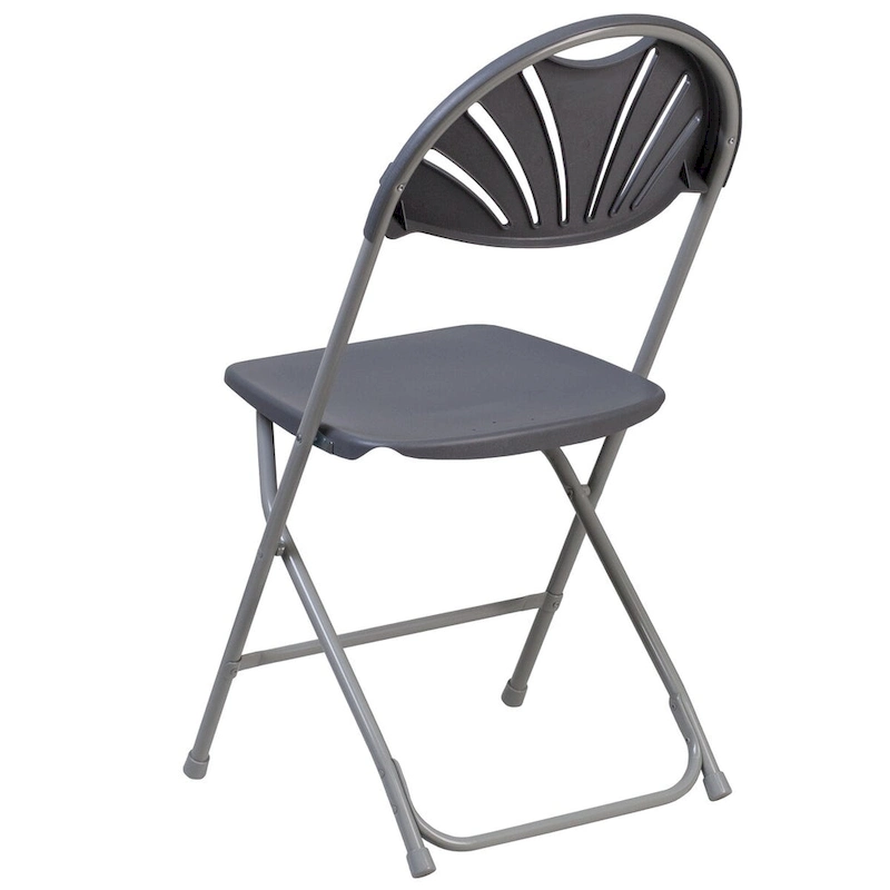 650 lb. Capacity Plastic Fan Back Folding Chair