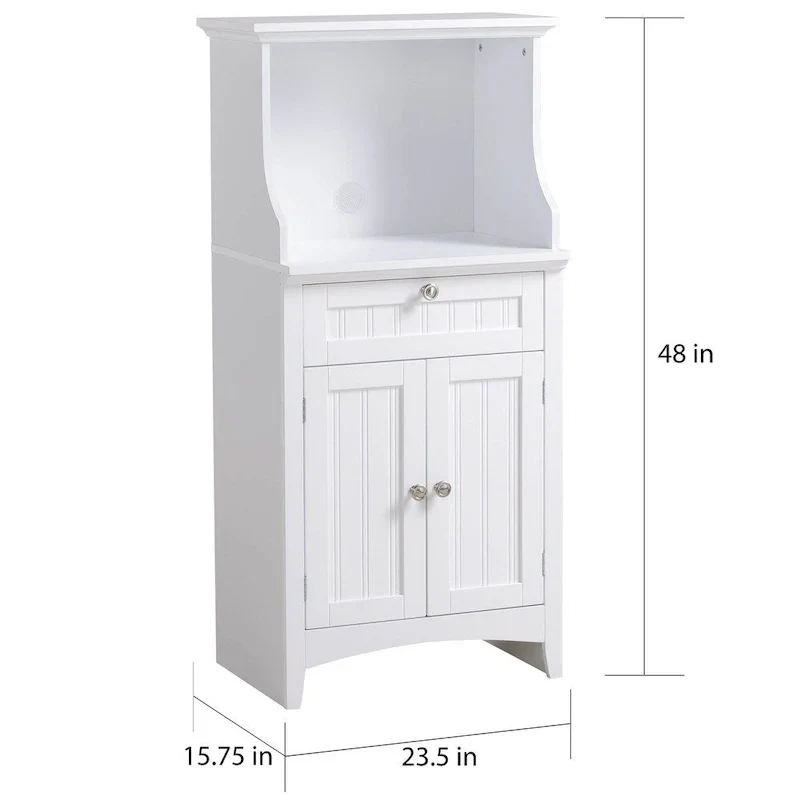 Microwave & Coffee Maker Utility Cabinet
