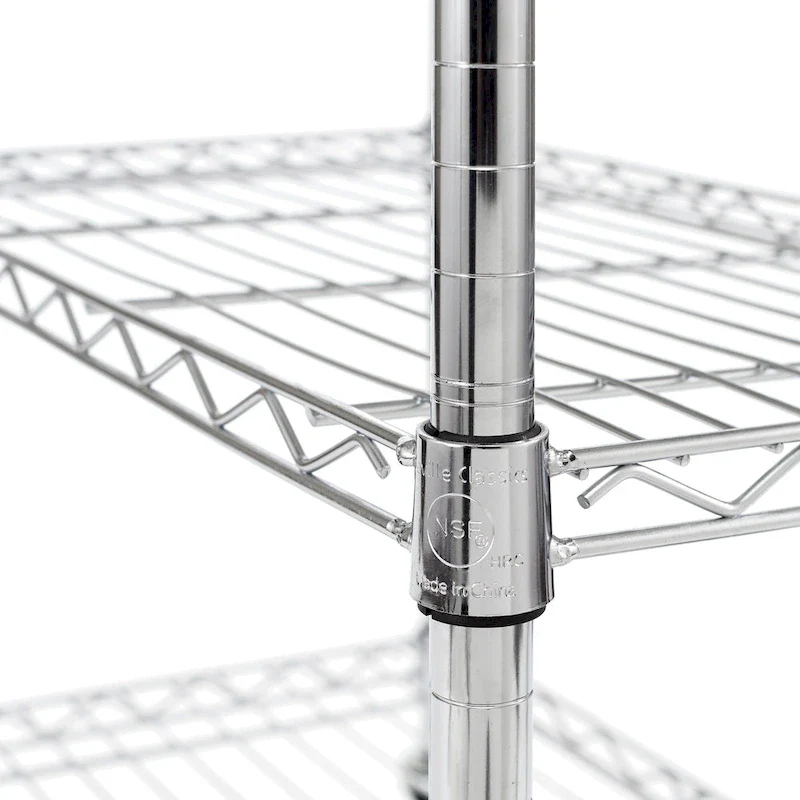 Seville Classics Stainless-Steel Utility Cart NSF, 30 W x 20 D x 36 H - N/A