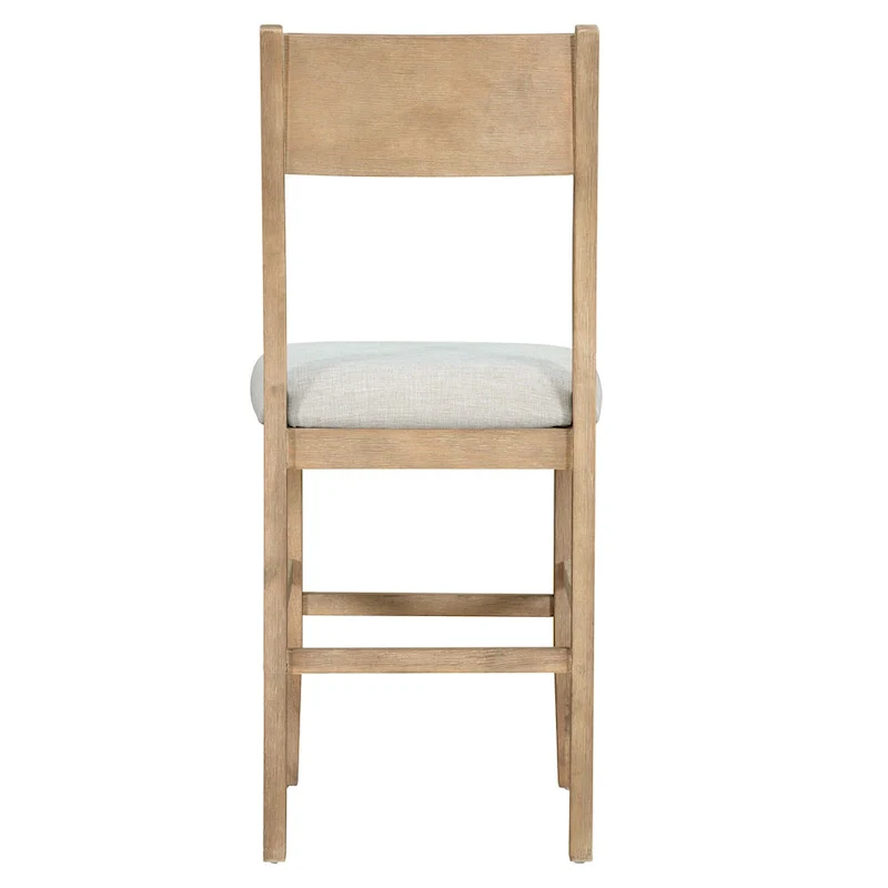 Brown Farmhouse 5-Piece Counter Height Dining Table Set with 4 Chairs