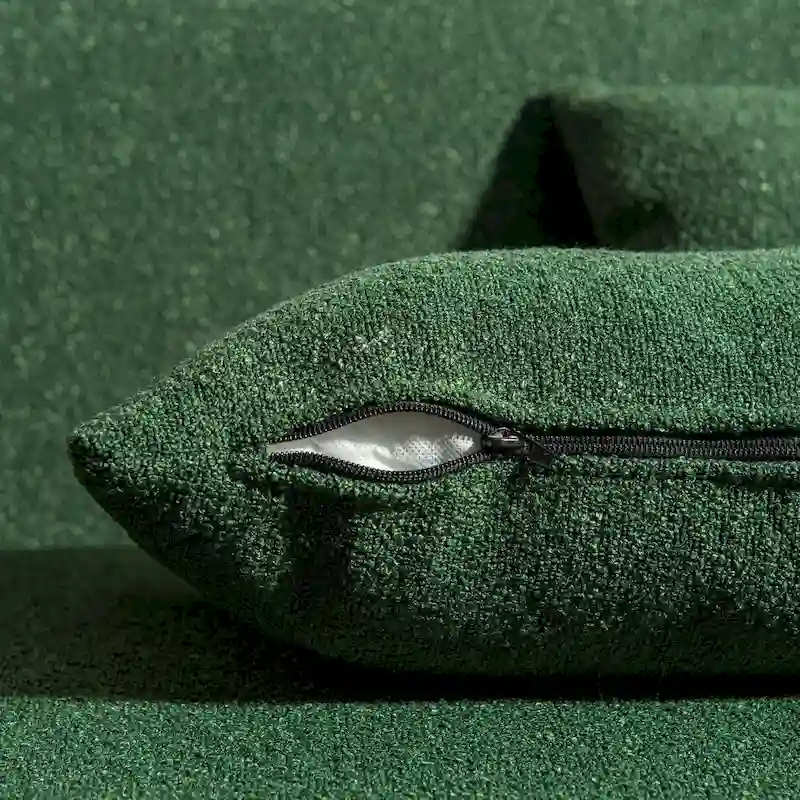 KINWELL Boucle Upholstered 2-Seats Loveseat with Pillows