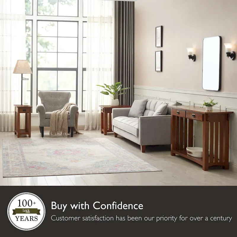 Leick Home Solid Wood Mission Lamp Table