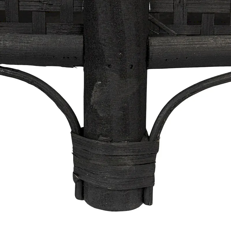 Bamboo and Rattan Accent Table