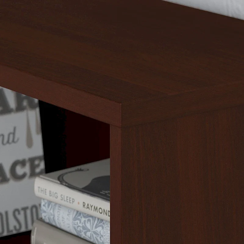 Grey / Tan / White / Taupe / Brown 2-Shelf Bookcase Cabinet with Metal Base