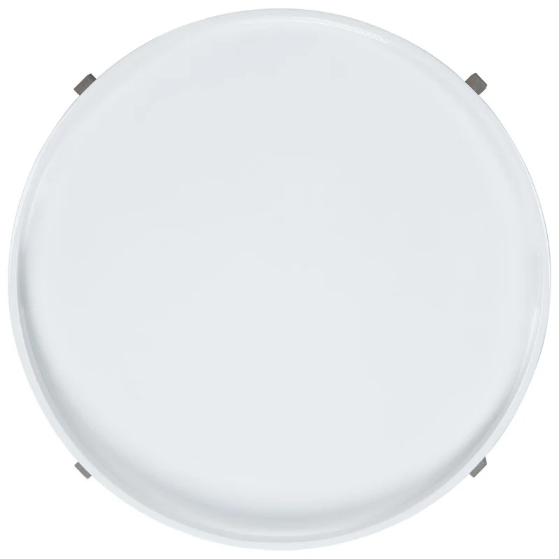 SAFAVIEH Sharron White/ Grey Lacquer End Table - 0 - 32 x 32 x 18 - 32Wx32Dx18H