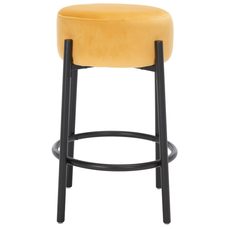 SAFAVIEH Couture Dikkie Metal Leg 26-inch Counter Stool - 15 In. W x 15 In. D x 26 In. H - 15Wx15Dx26H