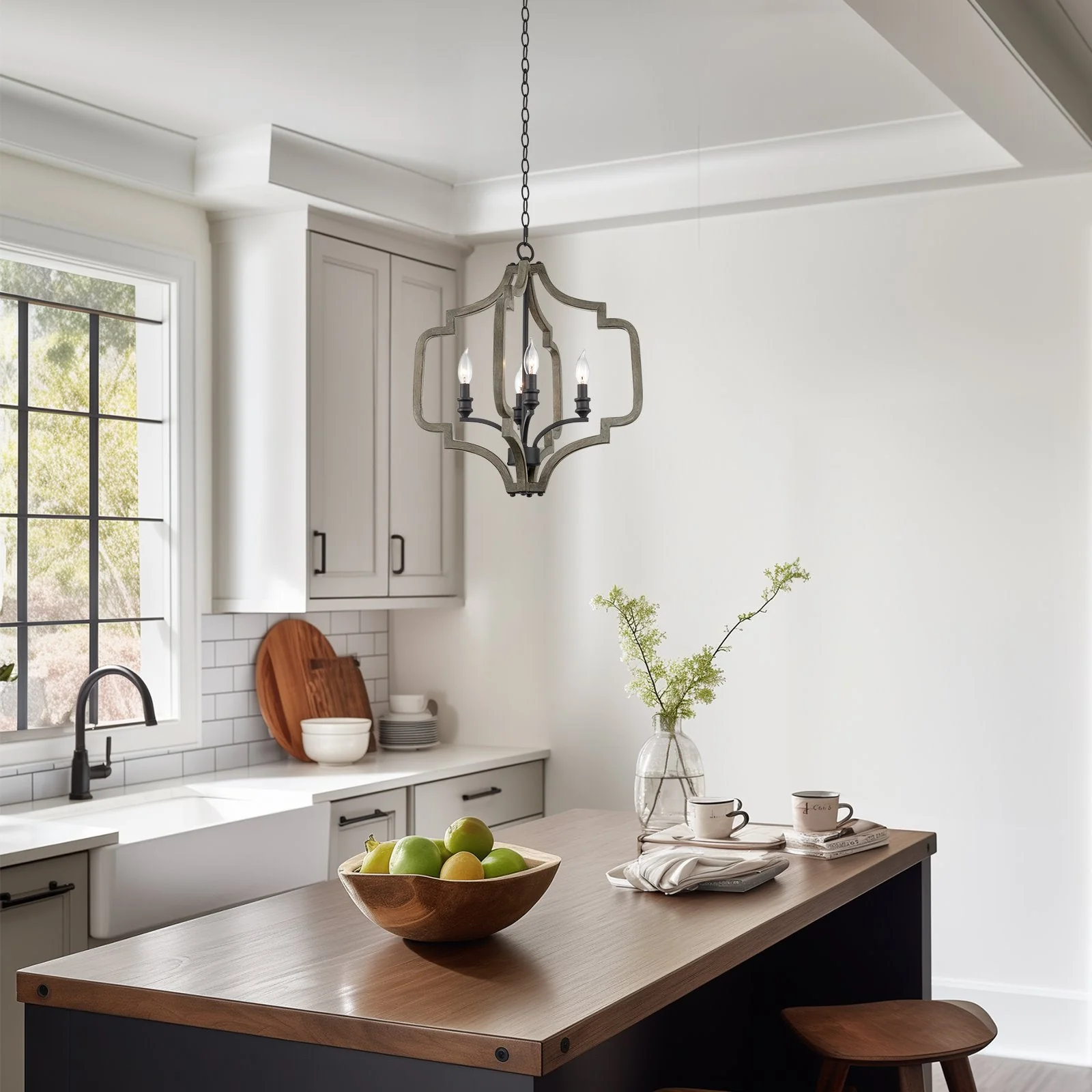 Atwood 23 4-Light Farmhouse Pendant Light Chandelier