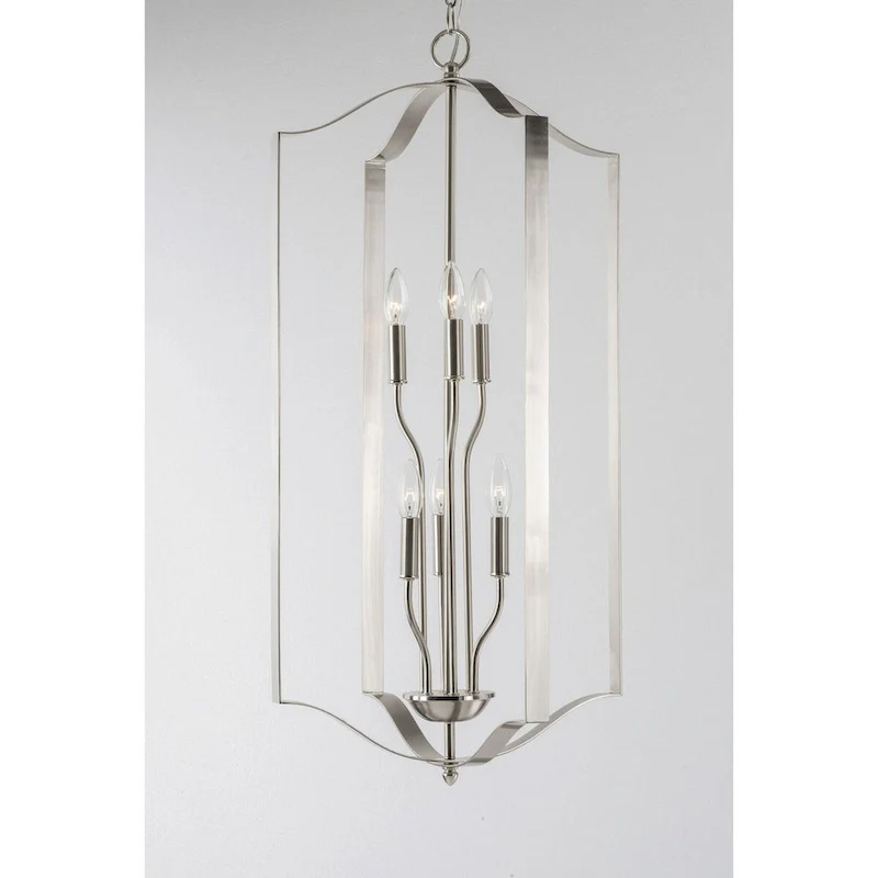 Maxim Provident 6 Light 18  Wide Taper Candle Pendant