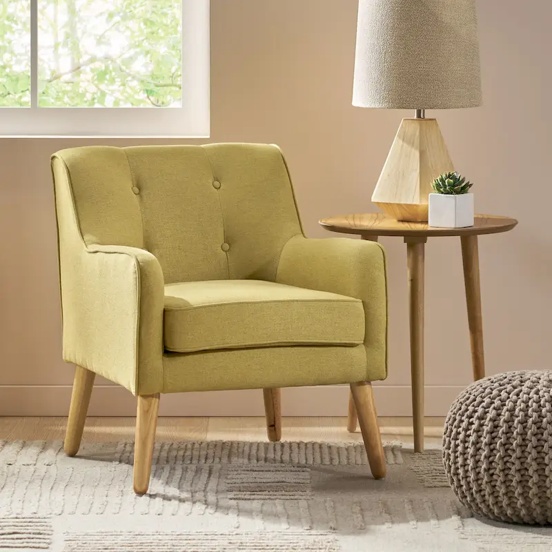 Felicity Mid-century Modern Tufted Armchair by Christopher Knight Home