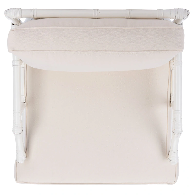 SAFAVIEH Maudie Rattan Accent Chair - 27.6 W x 31.5 L x 31.5 H - 28Wx32Dx32H