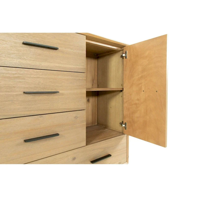 Modern Walnut Chest of Drawers