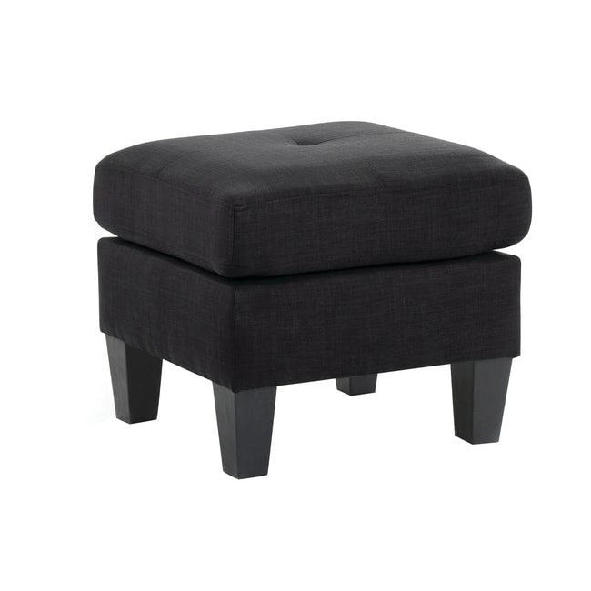 Twill Tufted Ottoman