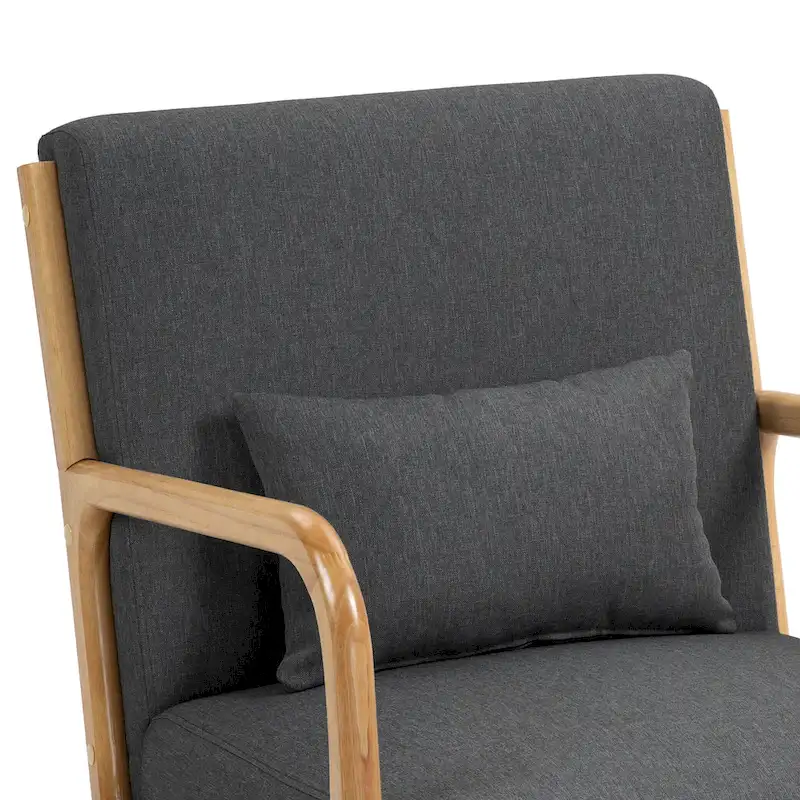 Upholstered Armchair Accent Chairs with Pillows Set of 2