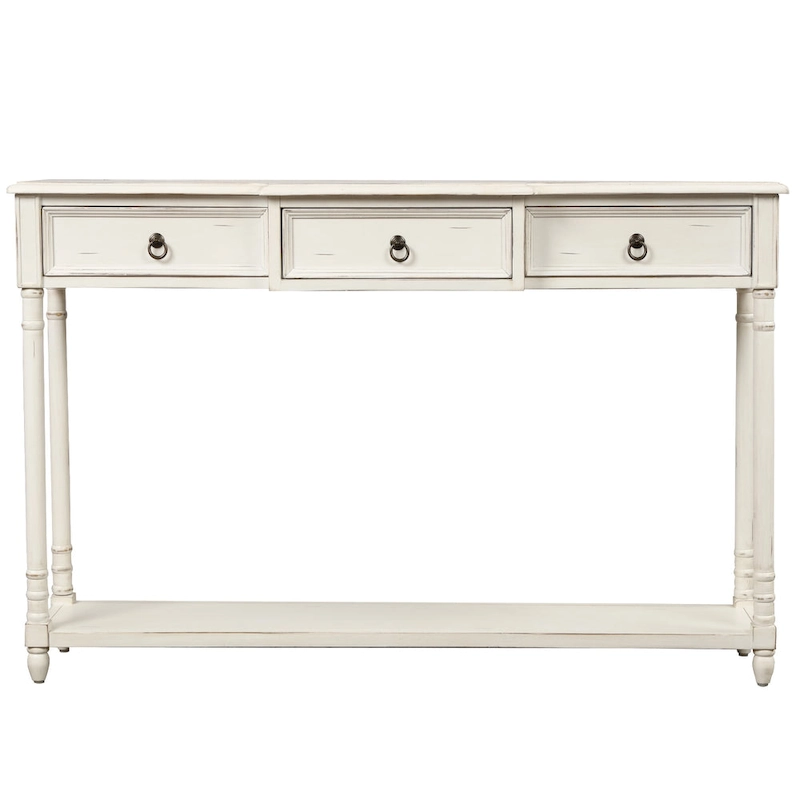 Modern Sofa Table with Drawers