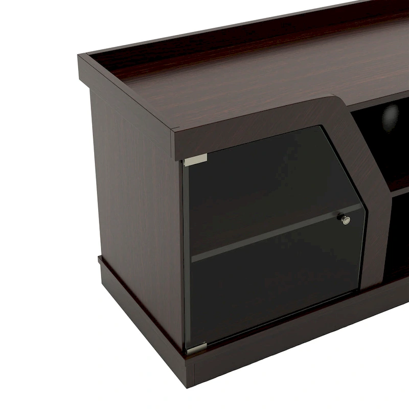 DH BASIC Modern Espresso 71 Wide Entertainment Center by Denhour
