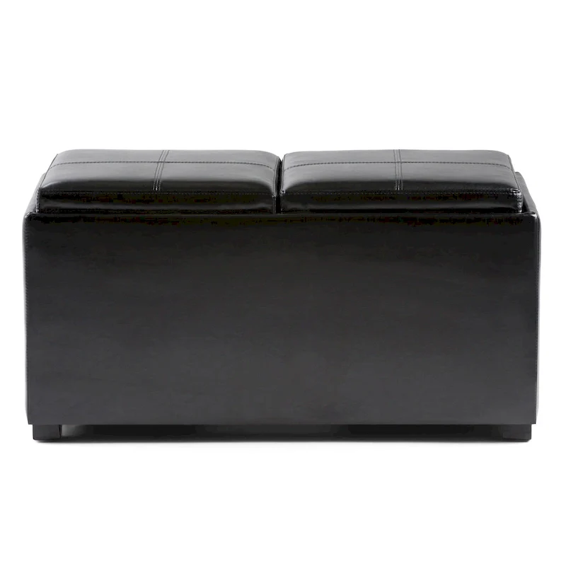 Fabric-Upholstered 3-Piece Ottoman Set