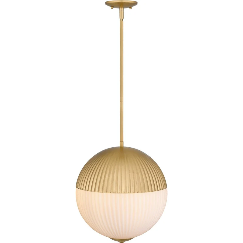 Mia 2-Light Brushed Gold Pendant Light
