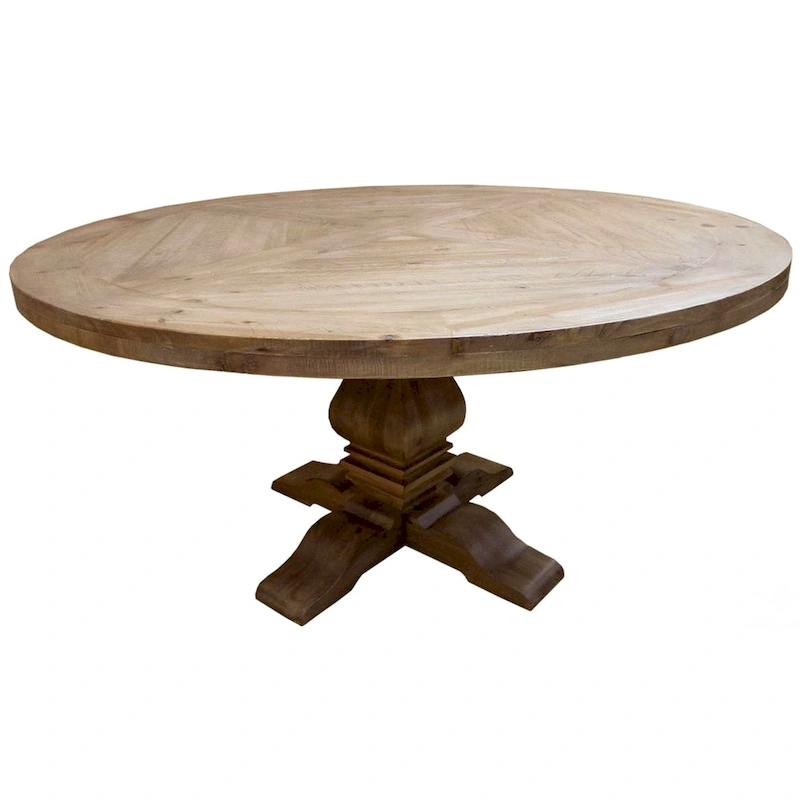 Vintage 18th Century French Neoclassic Design Round Dining Table - Table Only