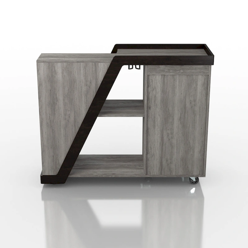 Furniture of America Tern Modern 6-shelf Mobile Wine Cabinet