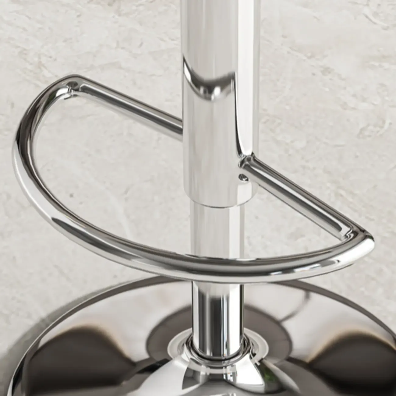 Transparent Acrylic Cushioned Swivel Adjustable Bar Stool